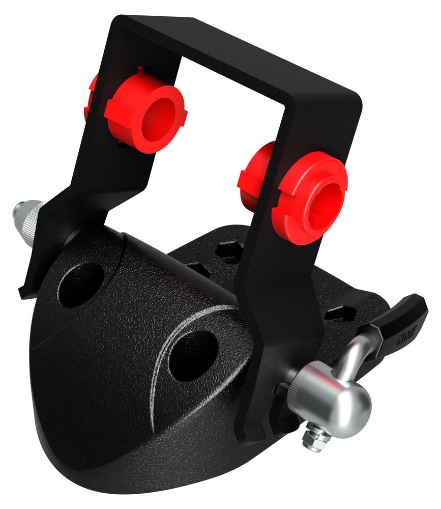 Downhill Adaptor für Ø15 und Ø20mm Achse für Dachträger Pordoi Delux Duna, schwarz (1 Stück)