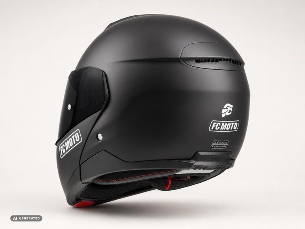 FC-Moto G-376 Klapphelm, schwarz matt, XL (61/62)