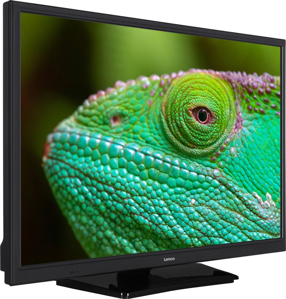 Lenco LED-2423BK - 24-Zolll Fernsehen mit 12-V-Kfz-Adapter, schwarz