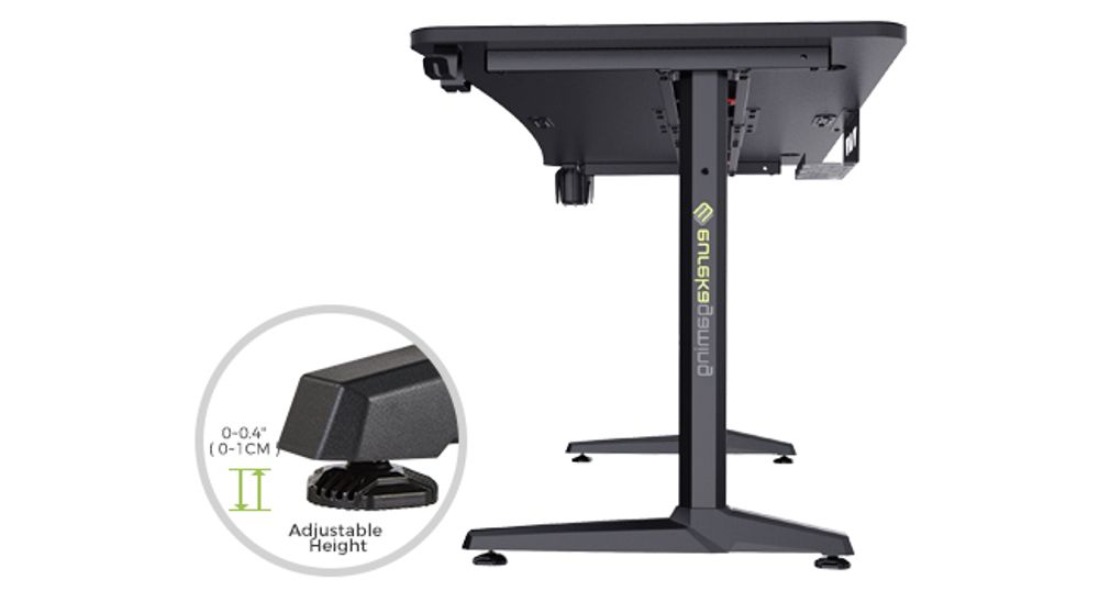 EUREKA ERGONOMIC Gamingtisch 152×70cm Gaming Schreibtisch Großer Computertisch Ergonomischer PC Tisch mit Kopfhörerhaken und Getränkehalter