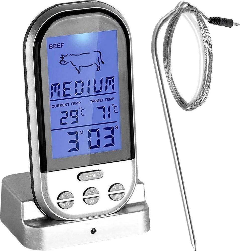 Funk-Grillthermometer ganz ohne störendes Kabel
