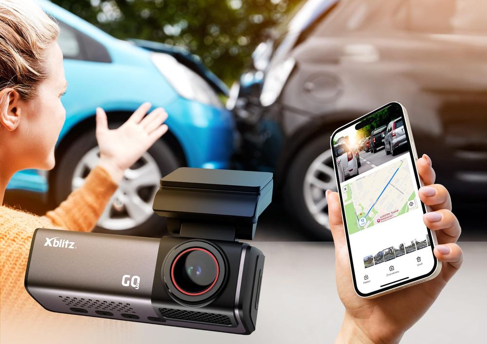 Xblitz GO 3 Dashcam – 4K-Aufnahmen mit GPS, WLAN und Parkmodus