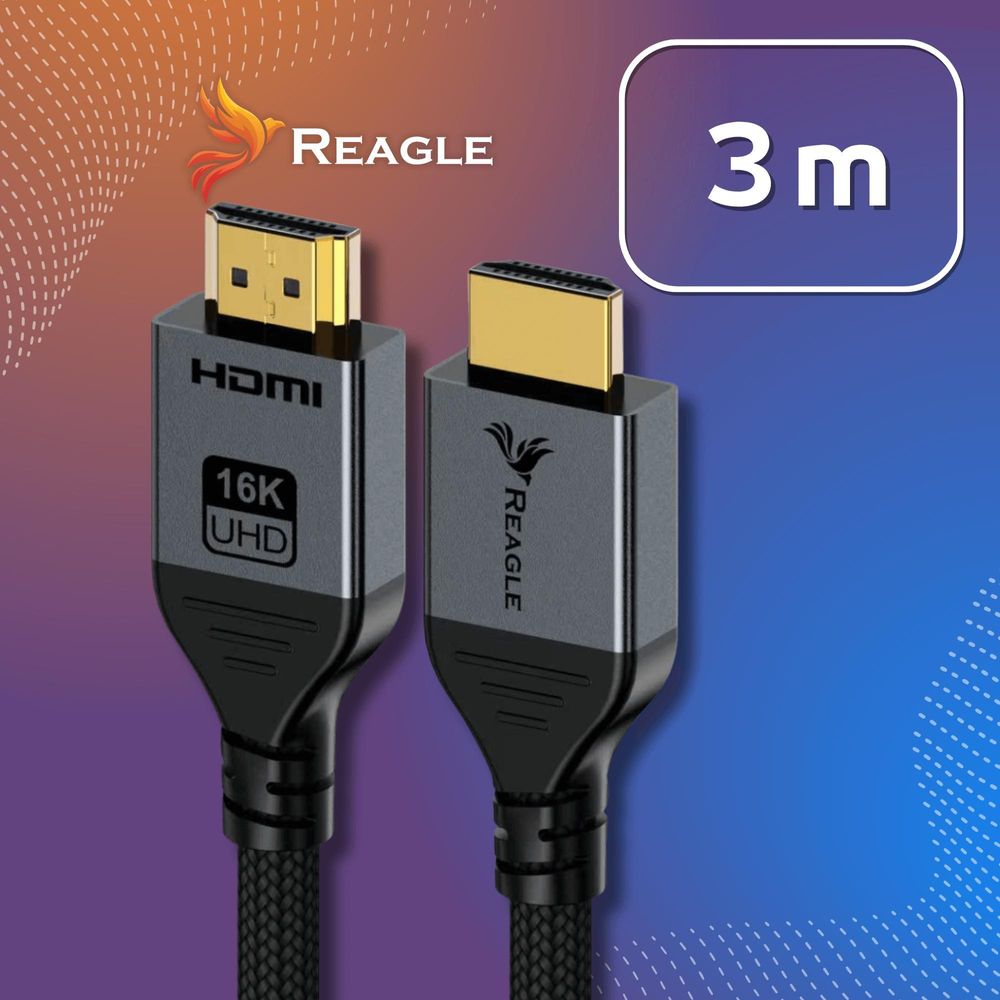 HDMI 2.2 KABEL 3M 96 Gbit/s 16K 4K 480Hz HDR10+ DOLBY HDCP 2.3 2.1