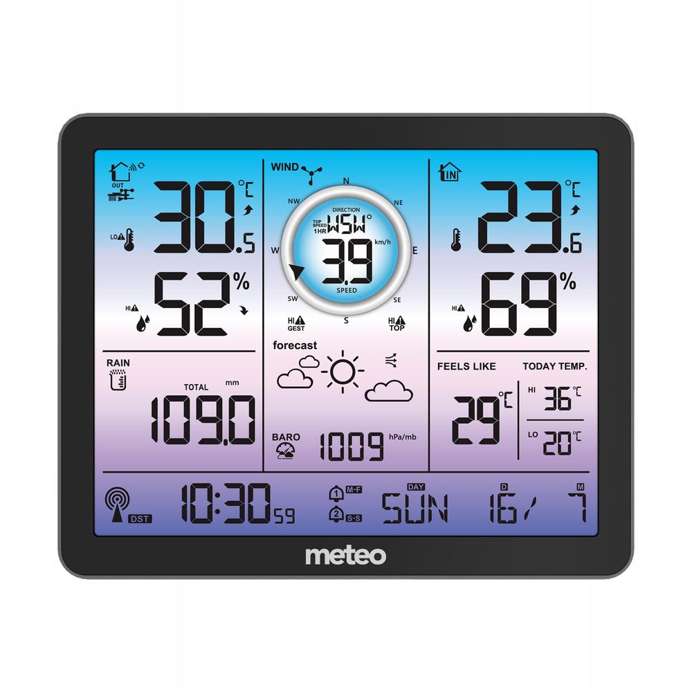Erweiterbare METEO SP600 Wetterstation mit zusätzlichen Sensoren