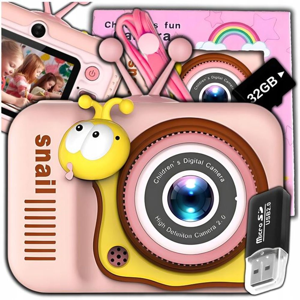 Digitale Fotokamera Für Kinder 40 Mp Spielkamera Mit Spielen + 32Gb Speicherkarte