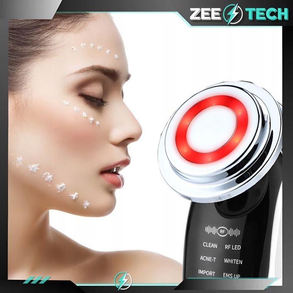 MESOTHERAPIE OHNE NADEL 7-in-1 ELEKTRISCHES GESICHTSMASSAGEGERÄT EMS LIFTING LED