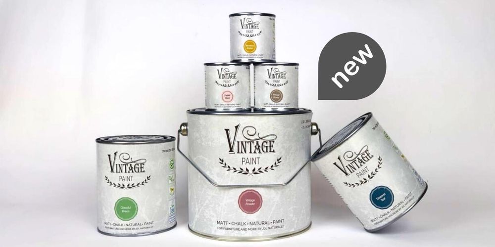 Mat Natural Vintage Paint Kreidefarbe – Möbelfarbe Matt | Wasserbasiert VOC-arm EN 71-3 EU Ecolabel | 65+ Farben | Shabby Chic & Vintage Look - 700 ml - Moss Grün