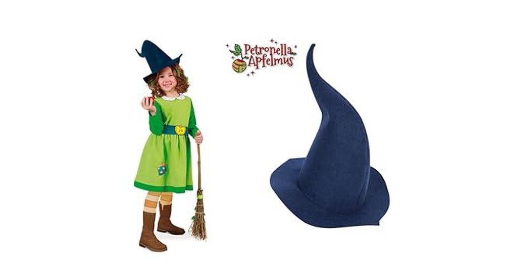 Kostüm Set Petronella Apfelmus Kleid und Hut, inkl. Gürtel Hexe Fantasy (128)