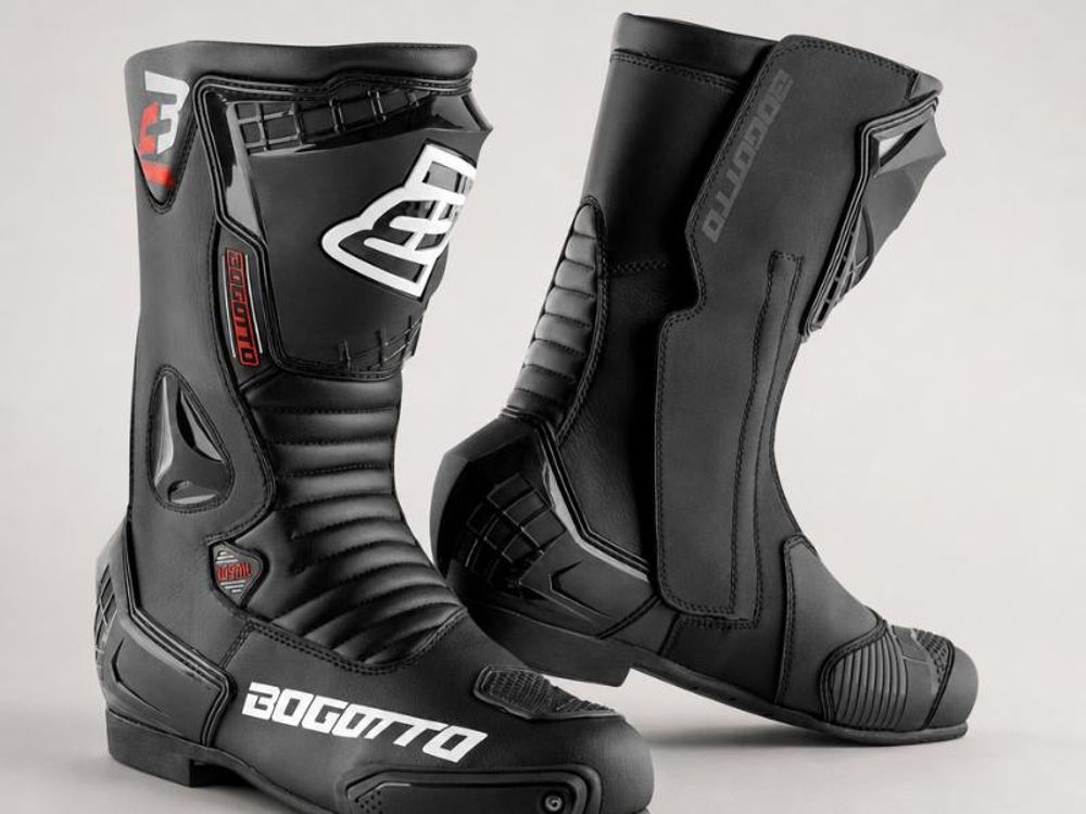 Bogotto Losail Motorradstiefel, schwarz, 43