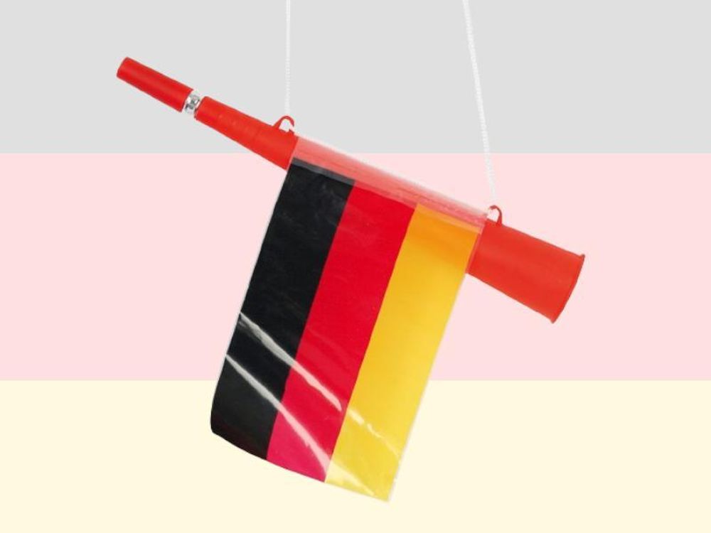 Tröte "FAN" Deutschland Hupe Horn Fanartikel