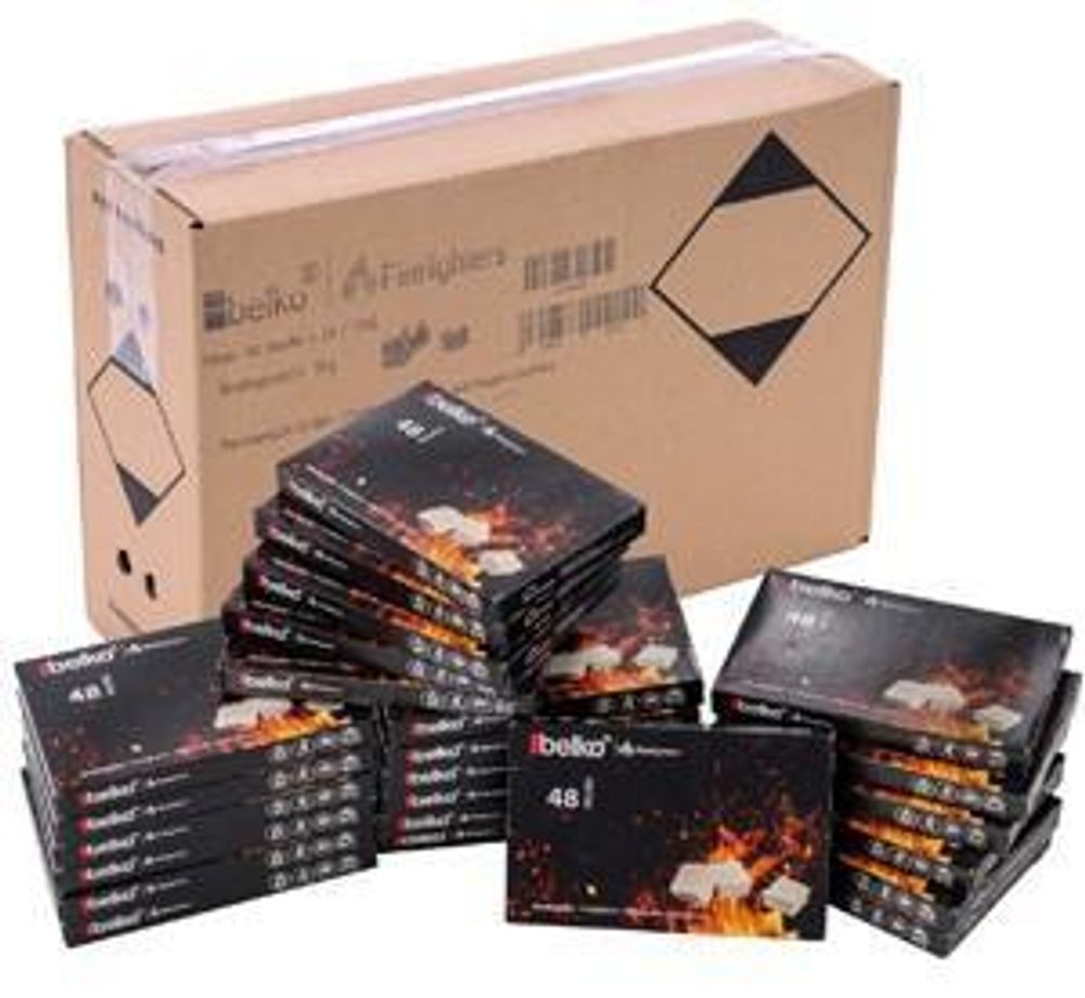 Flammingo® Anzündwürfel auf Kerosinbasis, weiß, 1x48 Stück, 180g