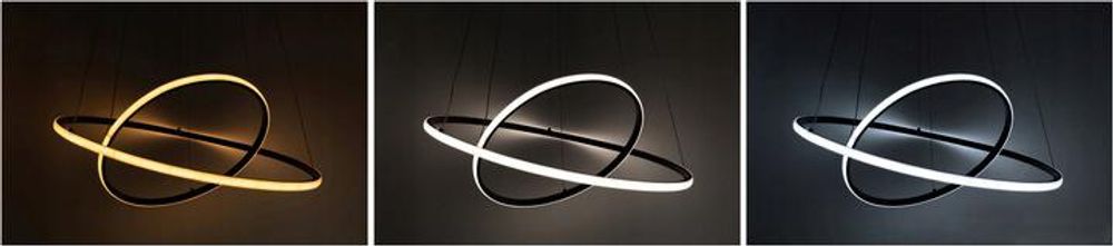 LED-Leuchtringe in warmem, neutralem und kaltem Licht bei 3000–6500 K