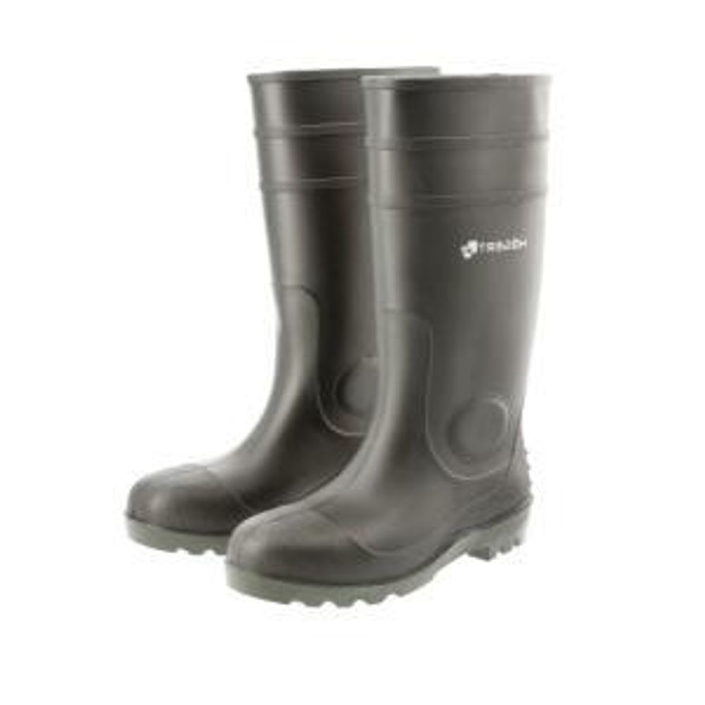 Högert Technik - RITTER Schutzstiefel Gummistiefl | Wasserdichter Sicherheitsstiefel und Arbeitsstiefel | Sicherheitsgummistiefel | EN ISO 20345 | S5 SRA schwarz 43