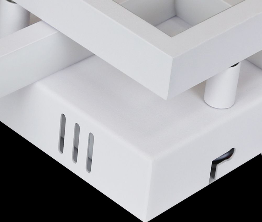 ZMH LED Deckenleuchte Weiß Wohnzimmer Dimmbar mit Fernbedienung Metall 40W  für Schlafzimmer Esszimmer Wohnzimmer Arbeitszimmer Flur