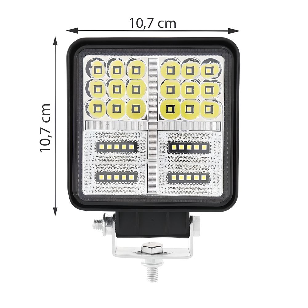 4x LED Arbeitsscheinwerfer – 170W, 6800lm, Wasserdicht IP67, Offroad Scheinwerfer für Traktor, SUV, Arbeitslicht, Zusatzscheinwerfer, 10x10 cm - Retoo
