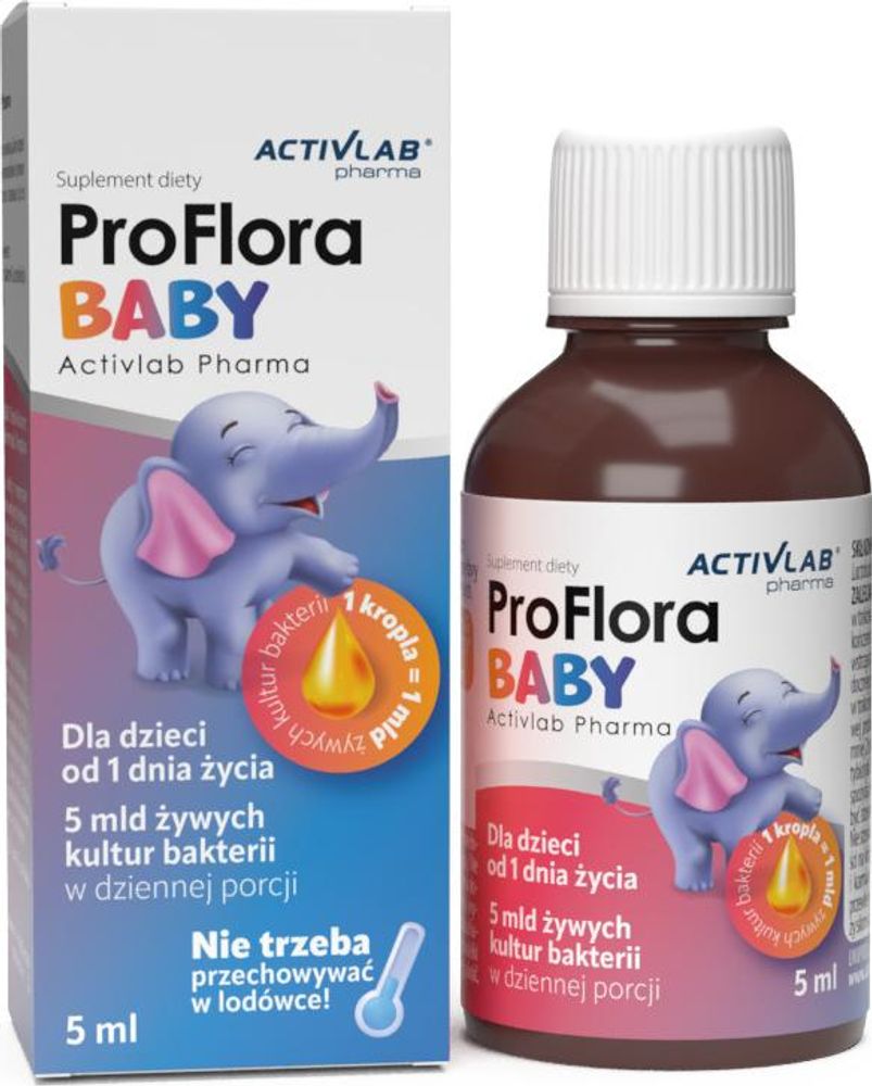 Activlab Pharma ProFlora BABY – 5 ml, Gotas Probióticas con Lactobacillus Rhamnosus GG