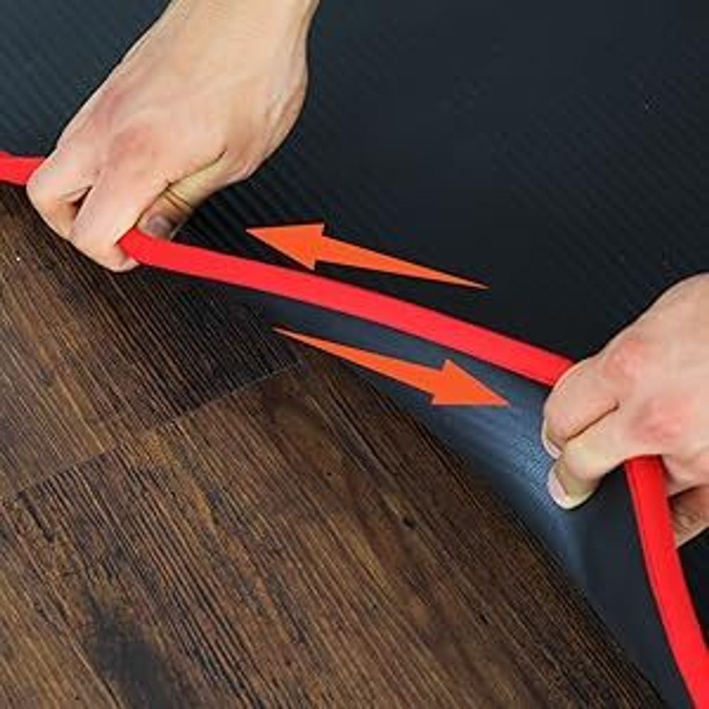 DH FitLife mata treningowa mata fitness, mata sportowa 183*61*1 cm, mata gimnastyczna wyjątkowo odporna na rozdarcia, mata do jogi antypoślizgowa i gruba, mata treningowa (różowa)