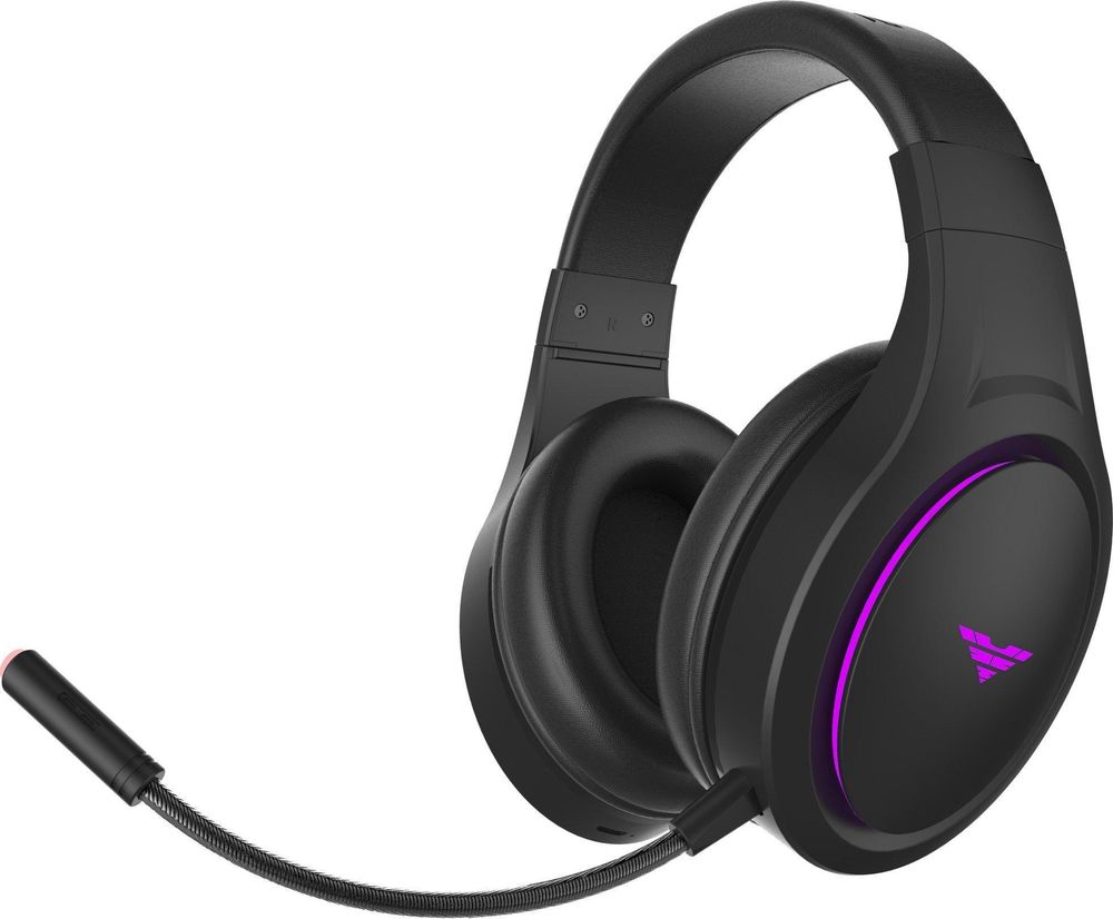 PREYON Hurricane Fly Gaming Headset Wireless Kabellos Kopfhörer mit Mikrofon 7.1 Surround Sound PC PS5 Headset USB 3,5mm Klinke RGB Beleuchtung 12 h