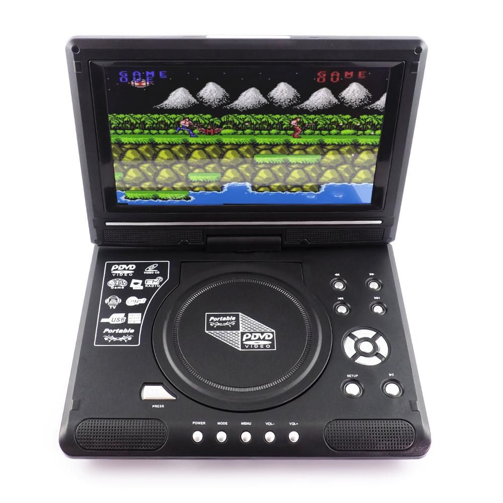 Przenośny Odtwarzacz DVD 980 Gomedia 9.8" 300 Gier Polskie Menu Antena USB