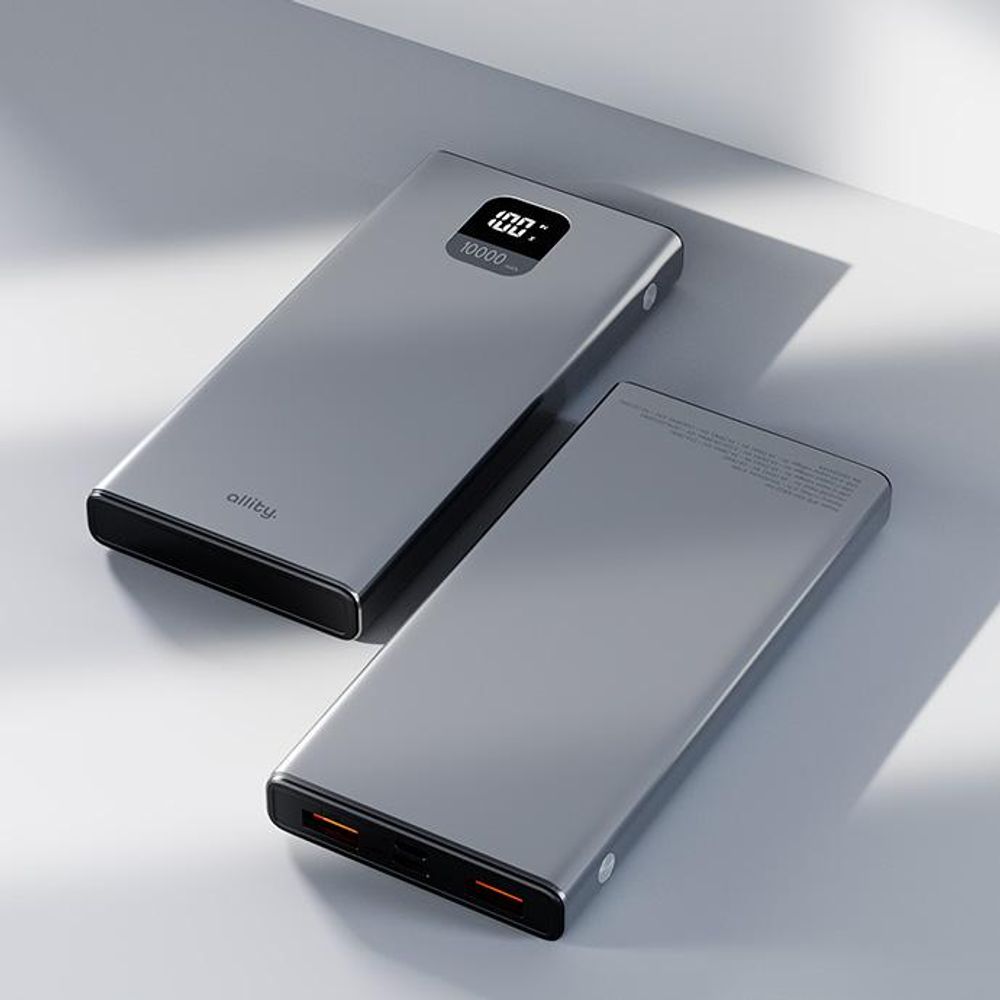 Allity Powerbank APB-100 PD QC 22,5W 10000 mAh grau