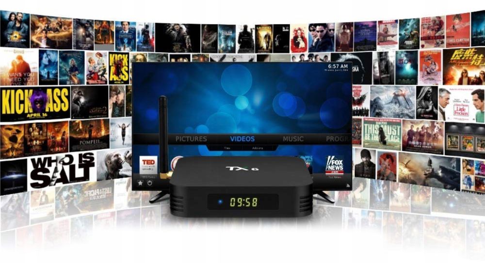 TV Box MediaPlayer 4/32 GB Fernbedienung HD Streaming Smart Media Player 1080P HDR Chromecast Smart TV Box Android WIFI Quad Core Retoo