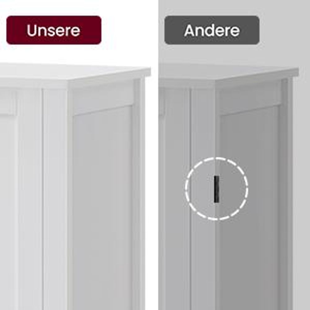 VASAGLE Badkommode Badezimmerschrank, 2 verstellbare Ebene, 30 x 60 x 80 cm