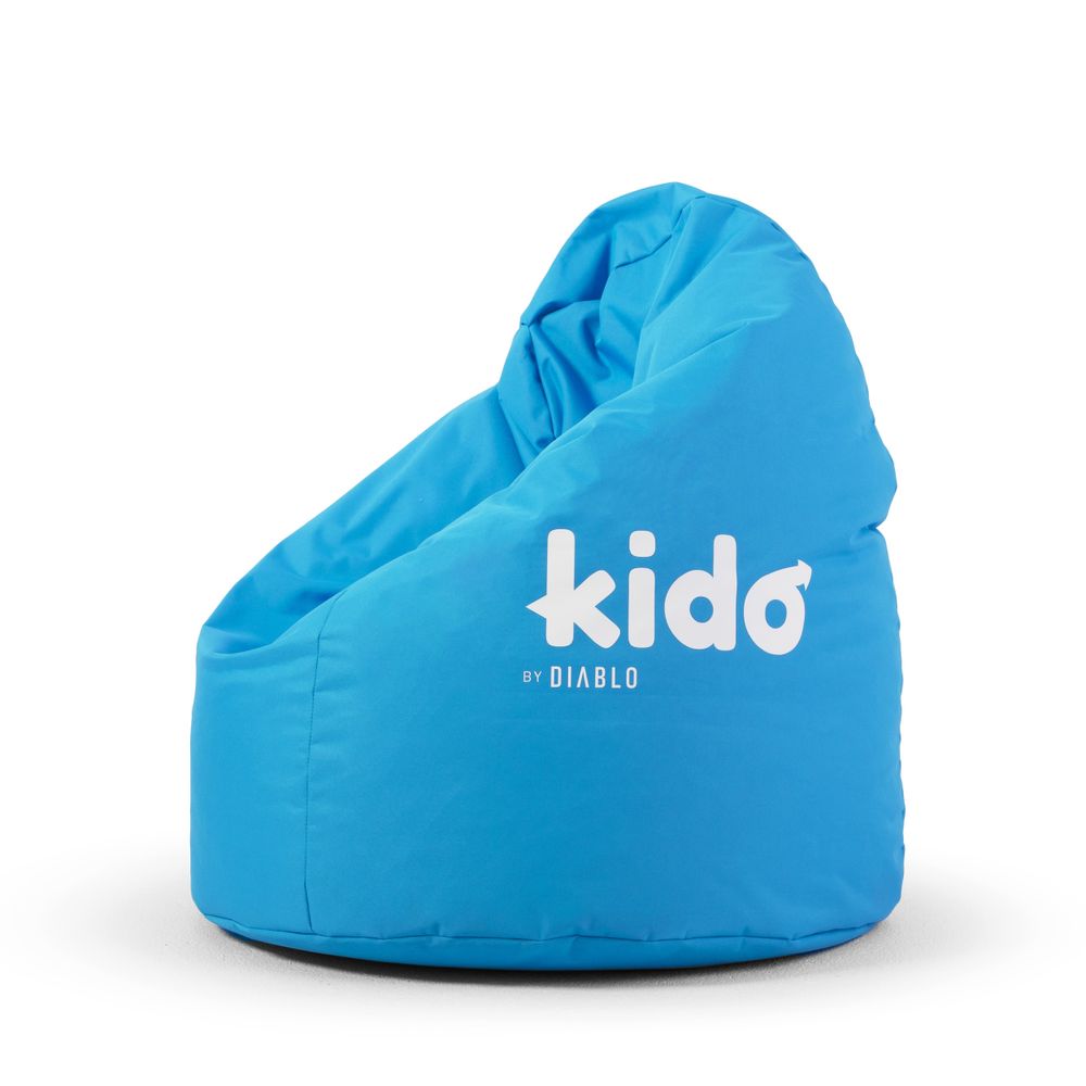 Kido By Diablo Kindersitzsack mit Füllung Sitzsack Gaming Sessel Beanbag Farbe:  Blau