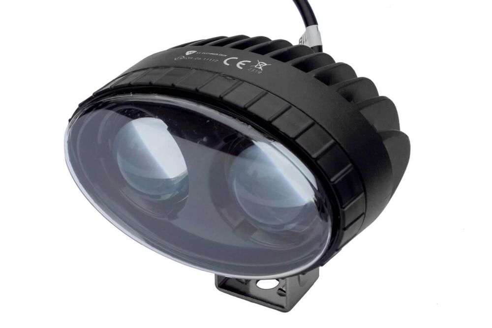 TT Technology LED Sprühstrahlerlampe 20W 1200lm, blaues Licht für Feldspritzen, Gabelstapler und Traktoren, IP67, 10-80V