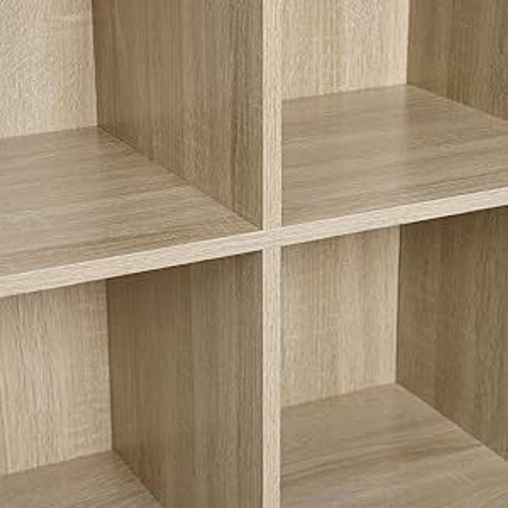 WOLTU Bücherregal Würfelregal 4 Fächer, Büroregal Aktenregal, Holzwerkstoff : Weiß Farbe: Weiß