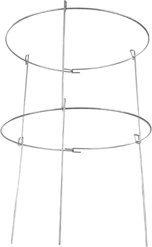 KADAX Blumen- und Pflanzenstütze, 60 cm, Gartenring, Stütze aus Stahl, stark