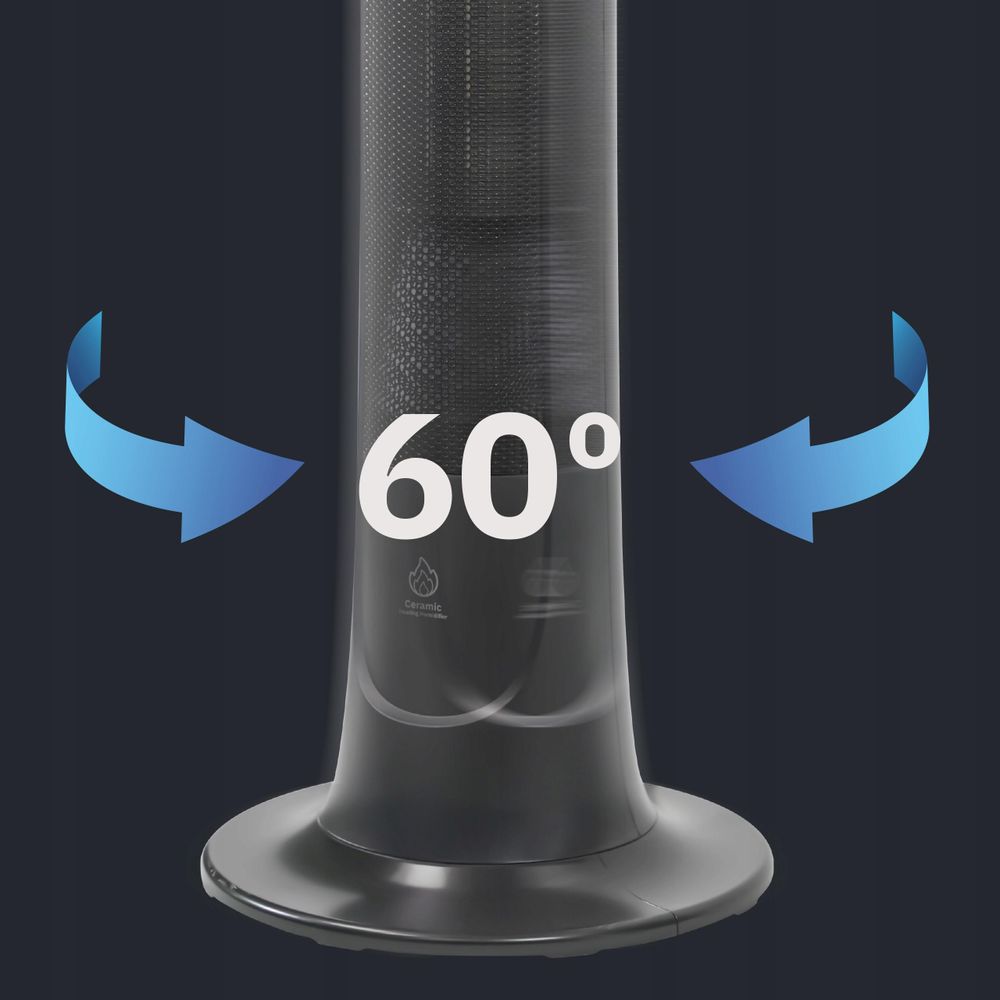 Keramické PTC topení a termostat Webber ETNA Graphite