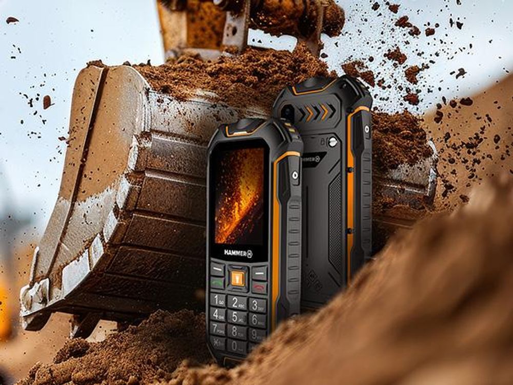 HAMMER BOOST 2 LTE – robustes, wasserdichtes Mobiltelefon mit Tastatur
