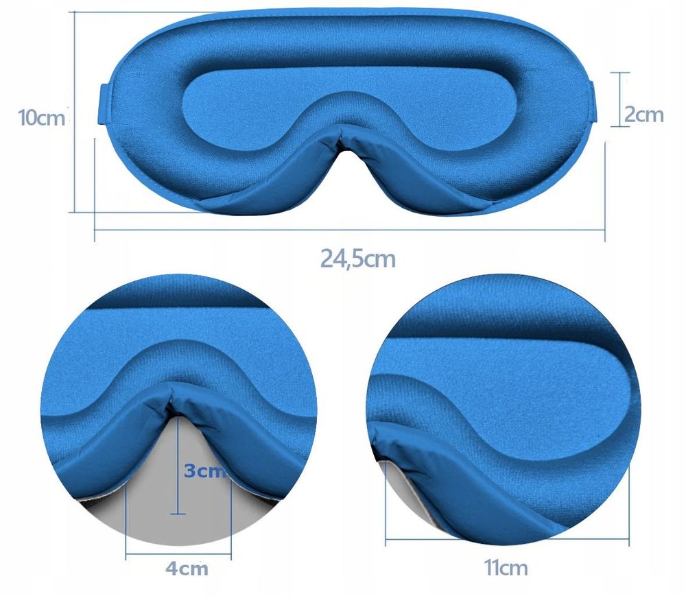 Augenbinde Zum Schlafen 3D Verdunkelungsmaske Einstellbar