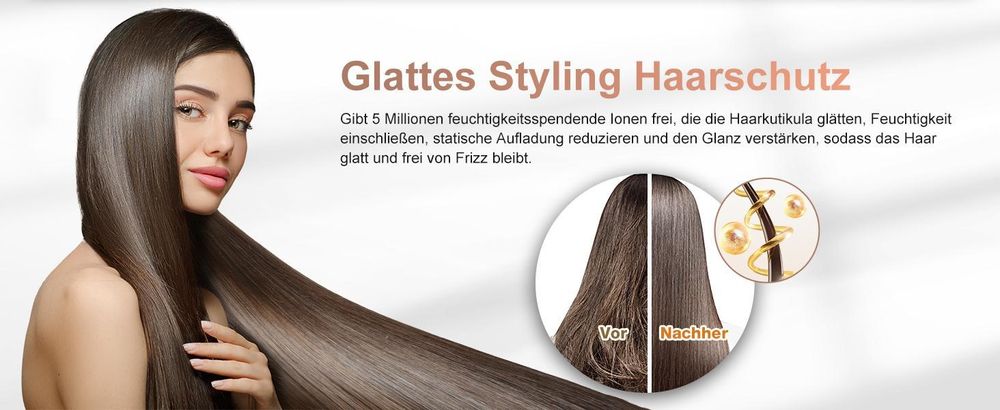 MCURO 6-in-1 Warmluftbürste mit 6 Aufsätzen,Airflow Lockenstab, Föhn & Negativ-Ionen Haarstyler für Glätten,Volumen & Locken,inkl. Aufbewahrungstasche