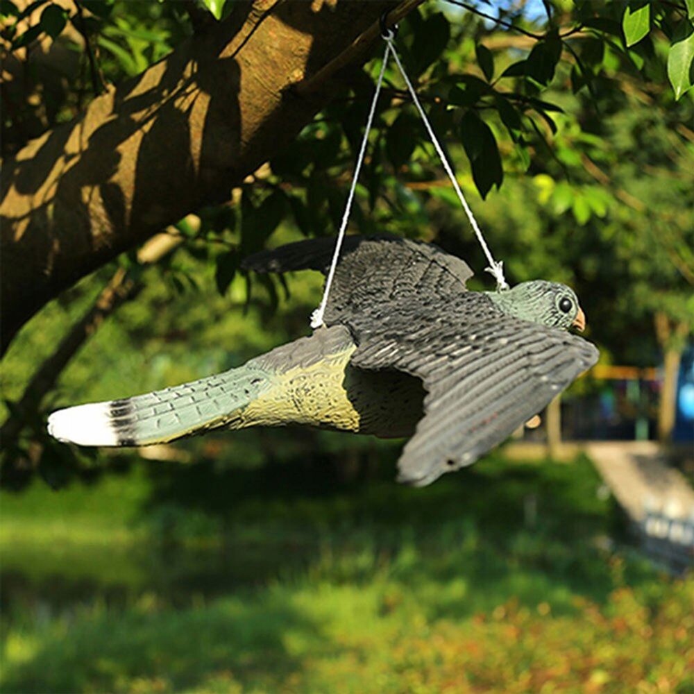 Vogelschreck Vogelabwehr Naturgetreuer Lebensgroß Falke Atrappe Fliegender Greifvogel Vogelscheuche Raubvogel Vogel Taubenabwehr Taubenschreck Vogelabwehr Retoo
