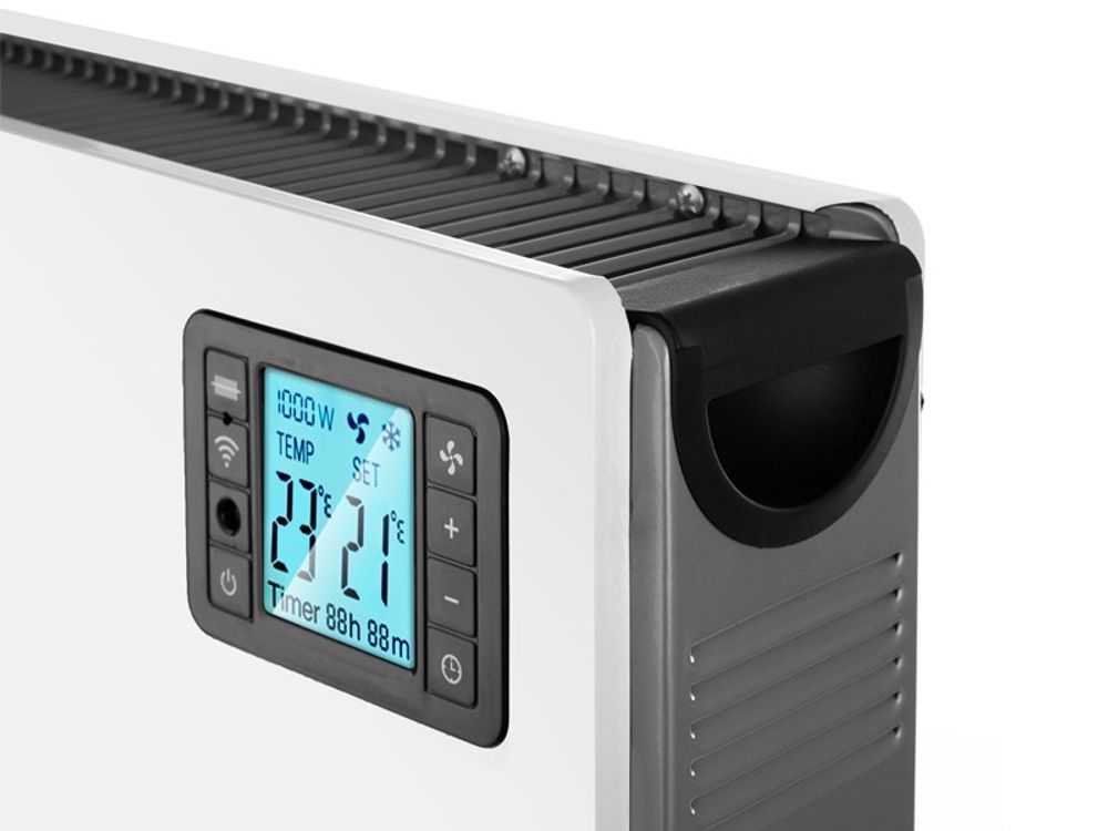 Lehmann Konvektor Heizung Heizkörper 2000W ,Elektroheizung mit 3 Heizstufen 750/1250/2000W,  mit LED-Anzeige, APP Wi-fi