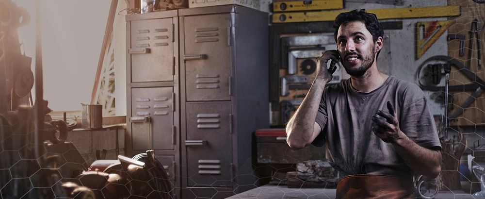 HAMMER FORGE LTE – Robustes, gepanzertes Smartphone 3000-mAh-Akku, 4G LTE, Dual-SIM, robust – wasser-, staub- und stoßfest IP68