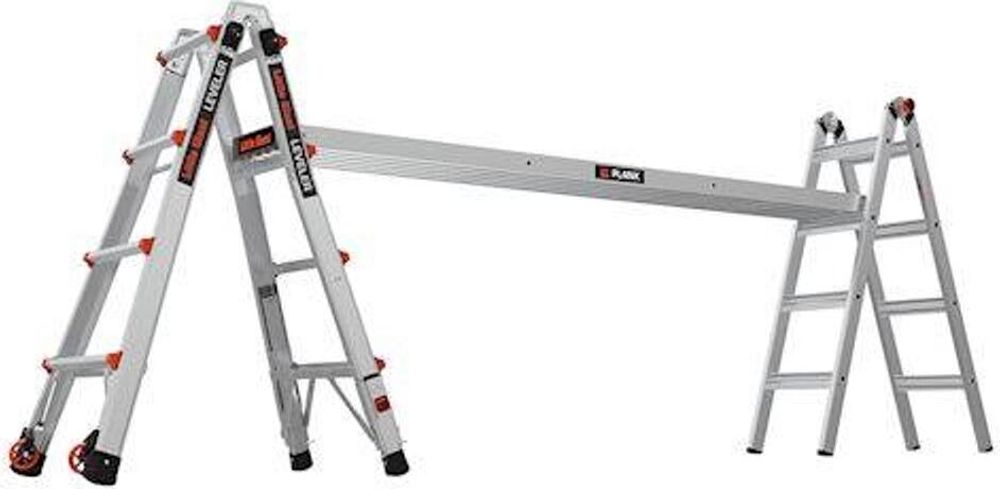 Leiter CONQUEST 2.0 PRO M22 4x5 stufen, Multipositional, Aluminium 16332EN-018 + TOOL TRAY