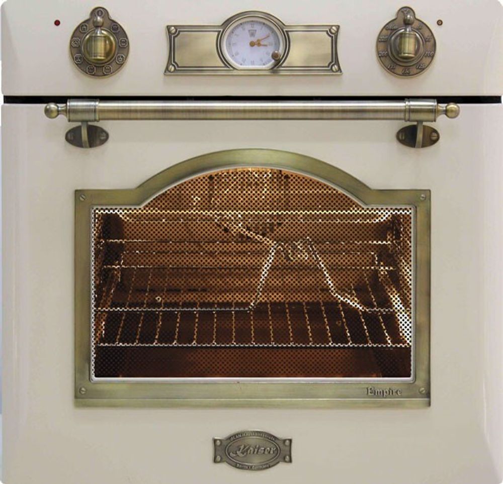 Kaiser EH 6355 ElfEm Retro Elektro Einbau Backofen Autark 60cm 67L 8 Funktionen in Elfenbein