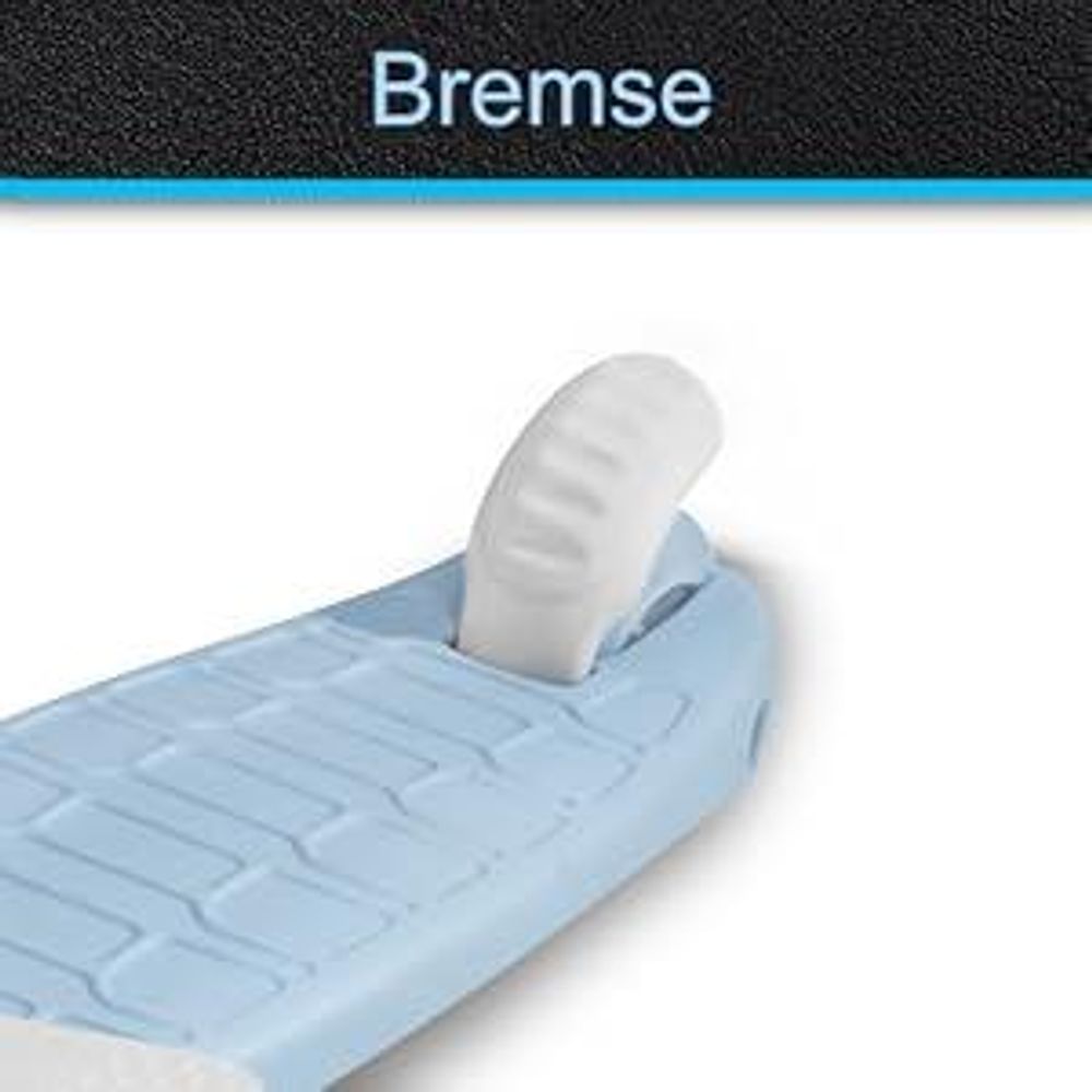 5-in-1 Kinderroller mit Schiebefunktion und Gummirädern, blau