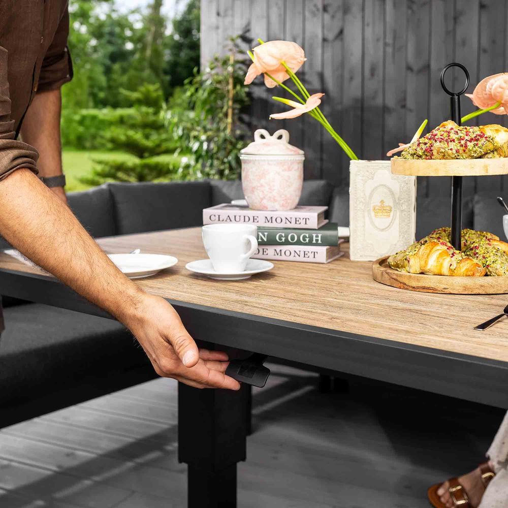 di volio Gartenmöbel-Set Noli, aus Aluminium für 10 Personen, in Farbe anthrazit