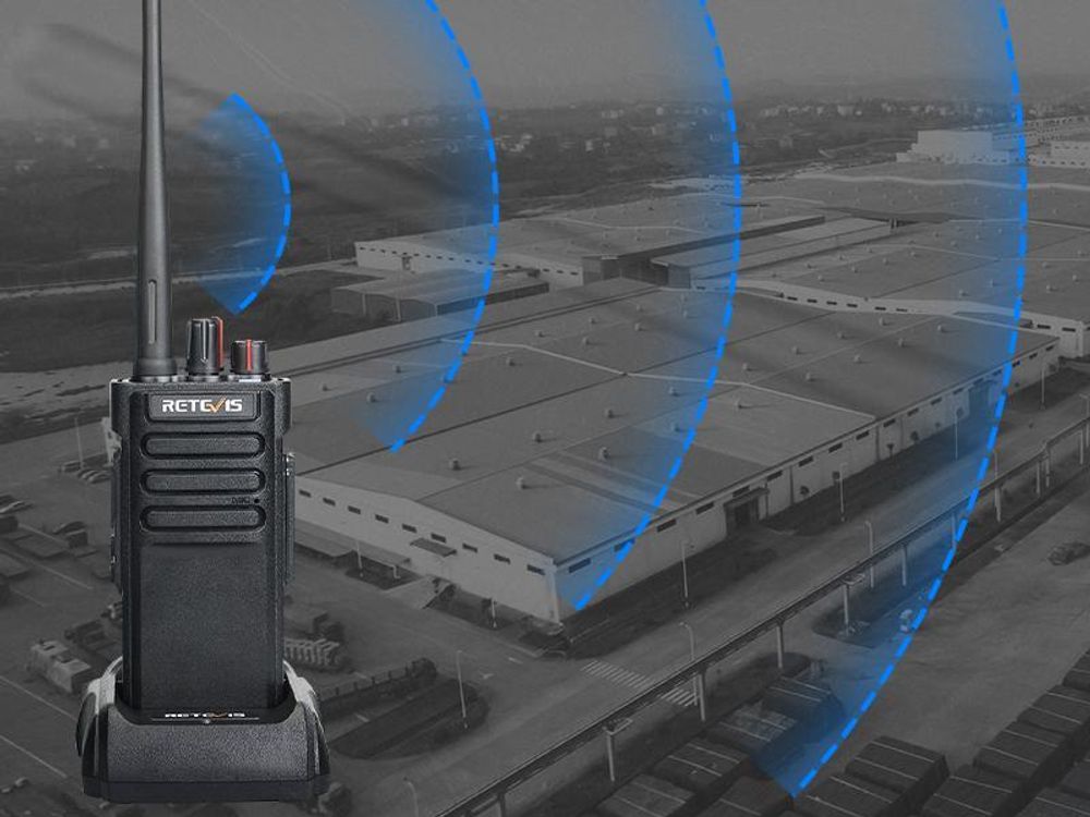 Retevis RT29 Walkie Talkie Großer Reichweite, 8W, 3200mAh Akku wiederaufladbar, IP67 wasserdicht, mit für Funkamateure, Outdoor-Aktivitäten, Logistik