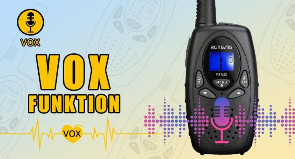Retevis RT628 Walkie Talkie Kinder, 8 Kanäle VOX LCD Display, Spielzeug, Geschenke für Kinder, für Jungen und Mädchen im 4–12 Jahren Camping
