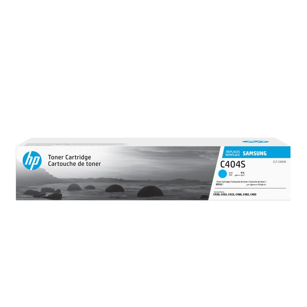 HP Original Toner ST966A Cyan für Samsung Drucker Tonerkartusche CLT-404S Blau