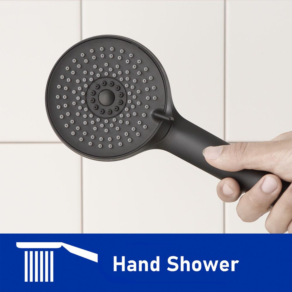 CECIPA Duschsystem mit Thermostat Duscharmatur Regendusche Bad Duschset Duschsäule 4 Modi-Handbrause