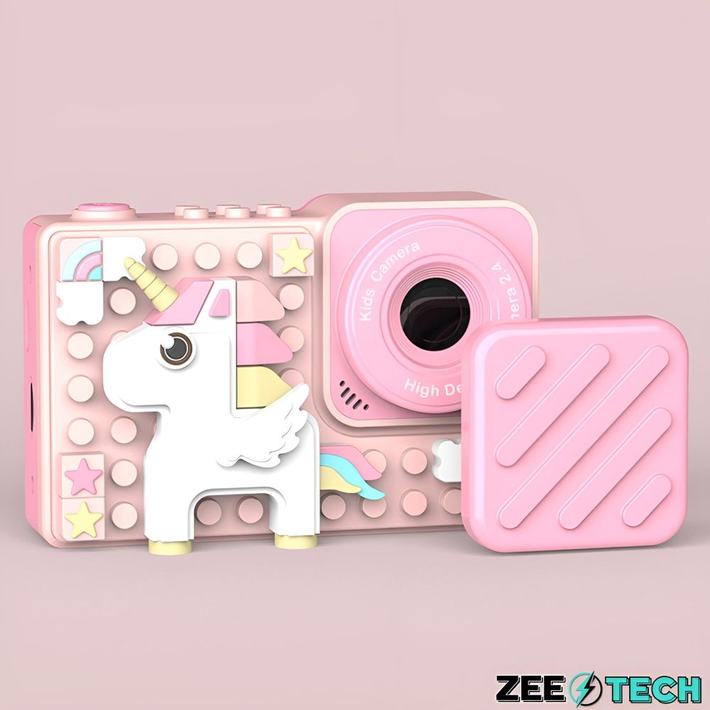 Digitale Kinderkamera 40Mp Selfie-Kamera Spiele + 32Gb Karte