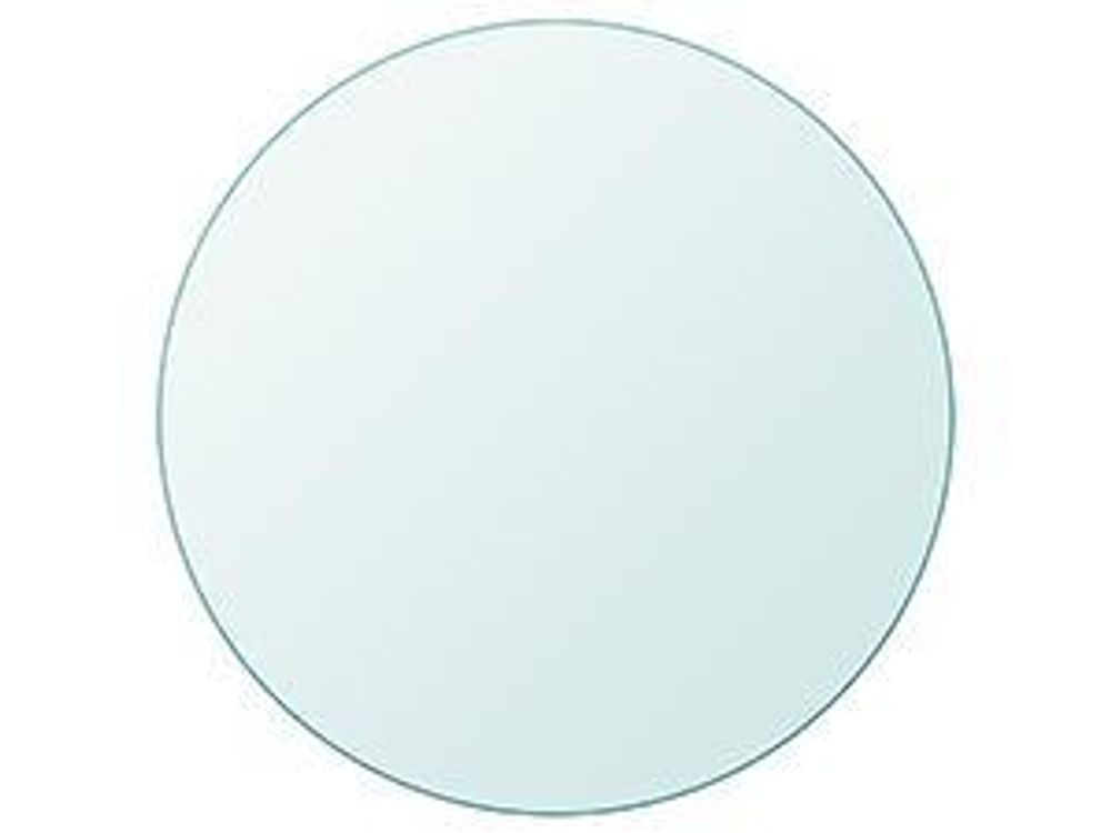 vidaXL Tischplatte aus gehärtetem Glas rund 500 mm