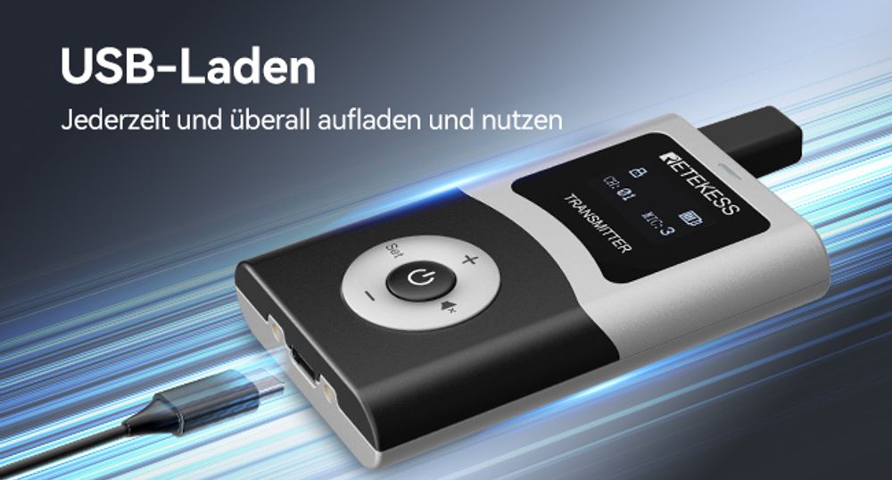Retekess T130U Kabelloses Tour Guide System, Tour Guide Mikrofon und Lautsprecher, Klare Klangqualität, 200m, EIN-Tasten-Bedienung, für Outdoor-Reisen