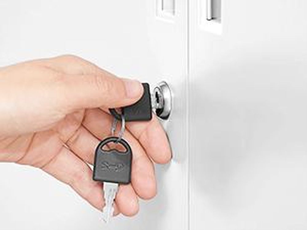 SONGMICS Aktenschrank Mehrzweckschrank Stahl-Aufbewahrungsschrank 5 Ebenen