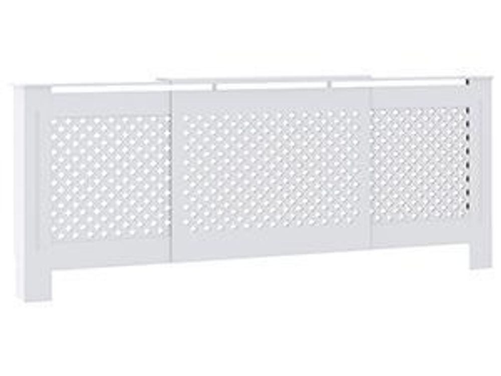 vidaXL MDF Heizkörperverkleidung Weiß 205 cm